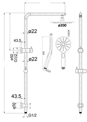Cora Shower Set Multifunction
