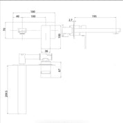 Ceram Wall Basin Mixer
