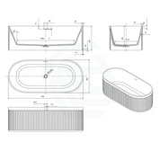 Cascade – Solid Surface Freestanding Bathtub